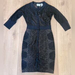 Anthropologie Byron Lars Mona Black Dress